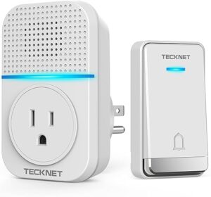 TECKNET Wireless Solar Doorbell with Multiple Receivers