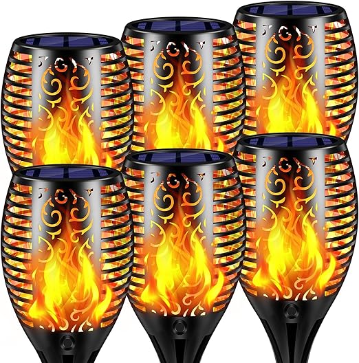 TomCare Solar Torch Lights (6-Pack)