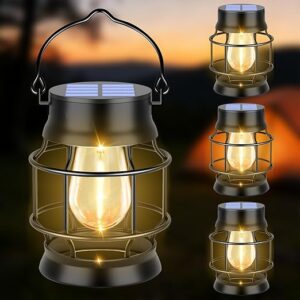 TomCare Solar Lanterns Outdoor 4-Pack