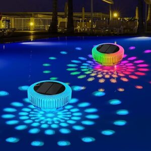 VICHTOP Solar Floating Pool Lights (2 Pack)
