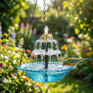 Vivreal Solar Bird Bath with Basin