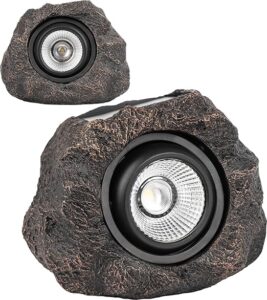 2 Pack Waterproof LED Solar Rock Lights