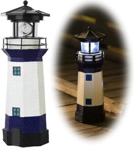 WDLFCGC Solar Lighthouse Garden Stake Light