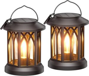 WdtPro Solar Lanterns Outdoor Waterproof