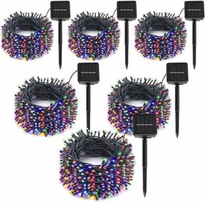 SyouHome 6-Pack Solar String Lights (600 LED, 236Ft)