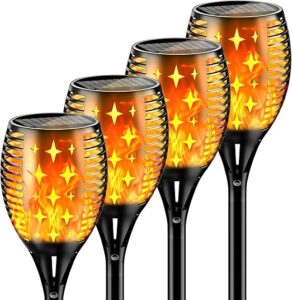 YoungPower Solar Outdoor Torch Lights 4-Pack