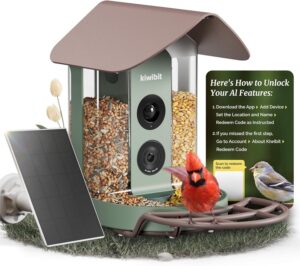 Kiwibit Smart Bird Feeder 4K AI Camera