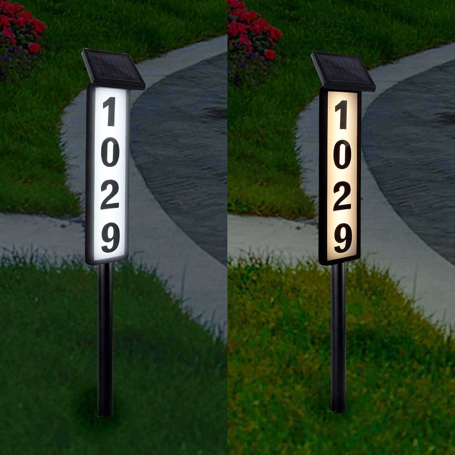 ATDAWN Solar Lighted House Address Numbers