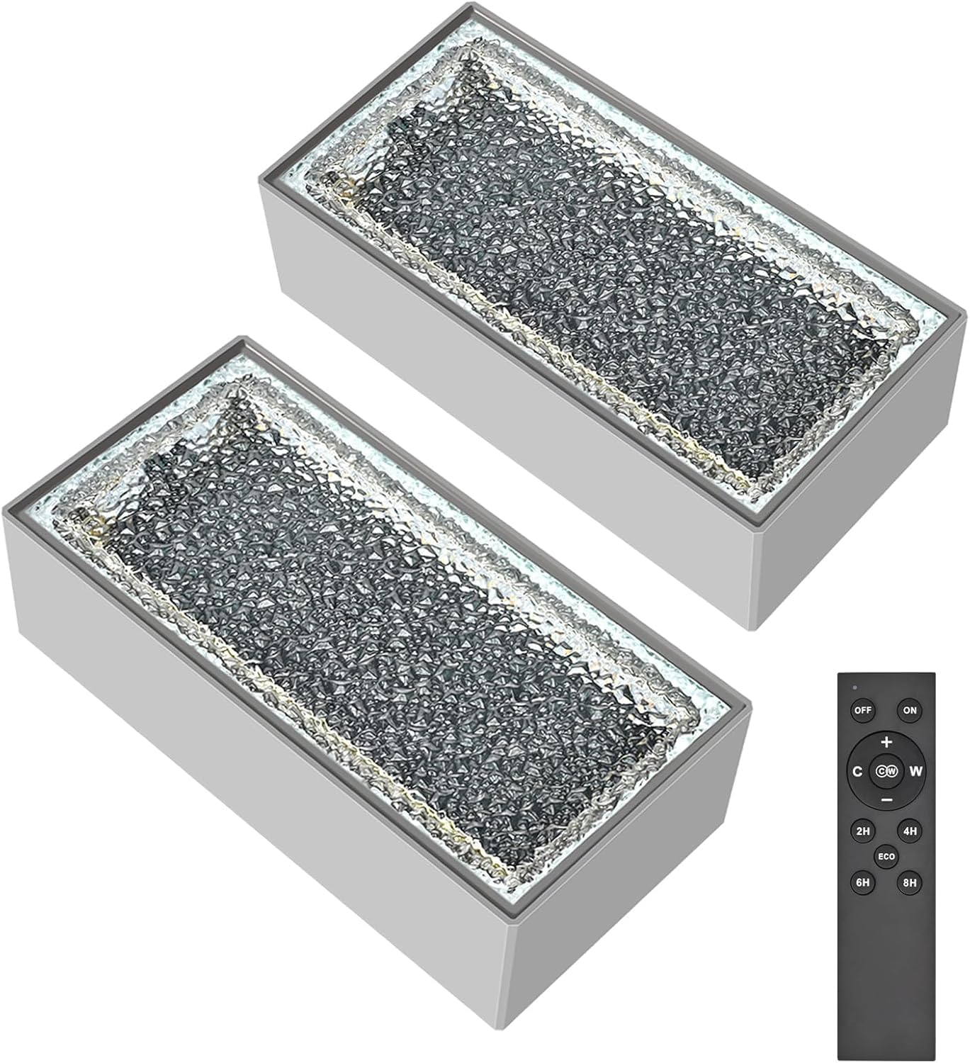 Drart Solar Paver Lights, In-Ground, IP67, 2-Pack